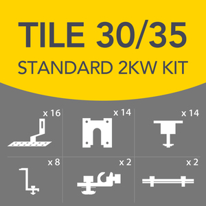 Antai - 8 Panels Tile Kit G2 [Black] 30/35mm No Rails No cable clips