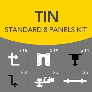 Antai - 8 Panels Tin Kit G2 [Black] 30/35mm No Rails No cable clips