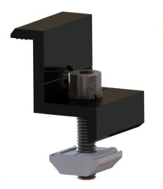Titan Solar 30/35mm End Clamp Black