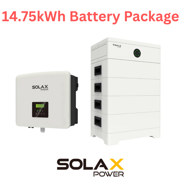 SolaX Battery Package (14.75kWh Battery + 7.5kW Inverter) - 5% Deposit