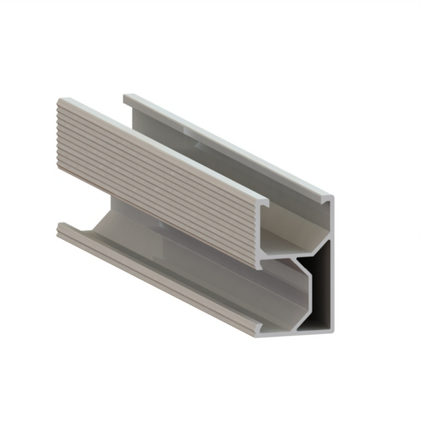 Titan Solar 4700mm Anodized V2 Silver Rail - Material Grade 6005-T5 - Anodizing 10µm