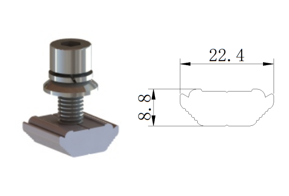 Titan Solar Bolt & Nut