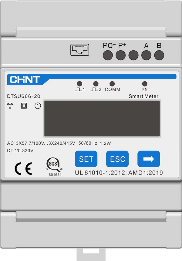 Sungrow Smart Energy CT Meter w/o CTs for all Sungrow 1P & 3P String inverters and Hybrids, SG30CX, SG50CX, SG110CX and Logger1000